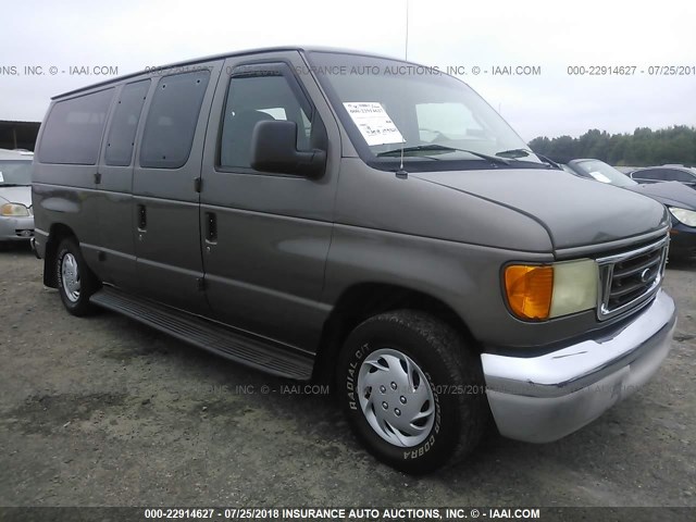 1FMRE11223HB41040 - 2003 FORD ECONOLINE E150 WAGON BROWN photo 1