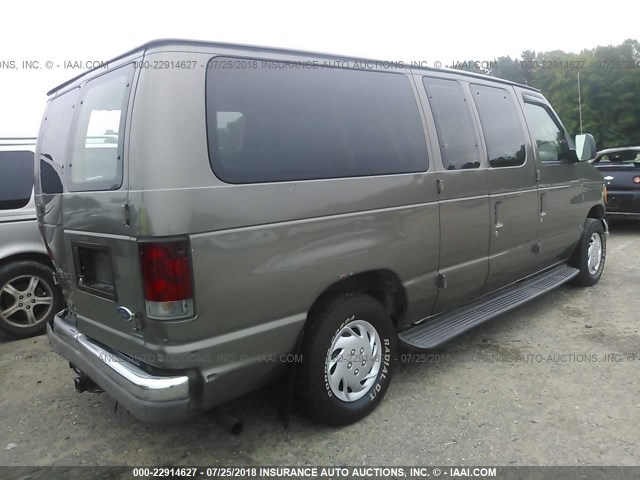 1FMRE11223HB41040 - 2003 FORD ECONOLINE E150 WAGON BROWN photo 4