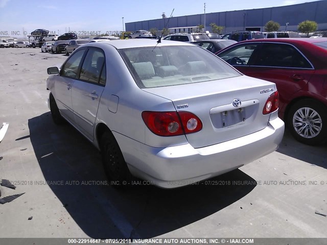 JTDBR32E960063762 - 2006 TOYOTA COROLLA CE/LE SILVER photo 3