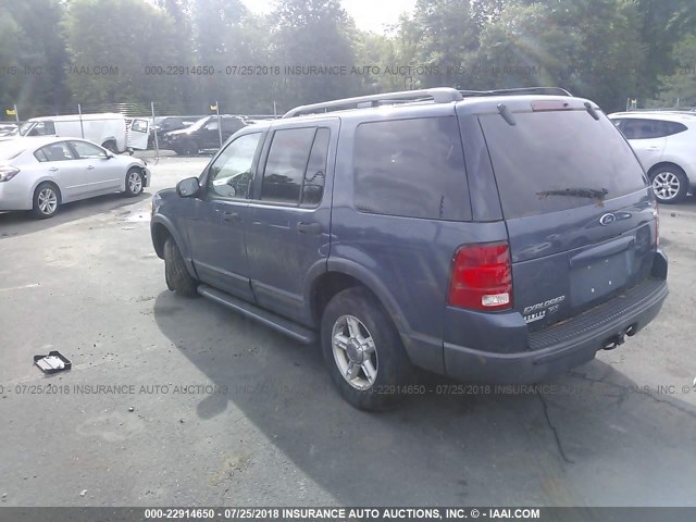 1FMZU73K23UB63940 - 2003 FORD EXPLORER XLT/XLT SPORT/NBX 蓝色 照片 3