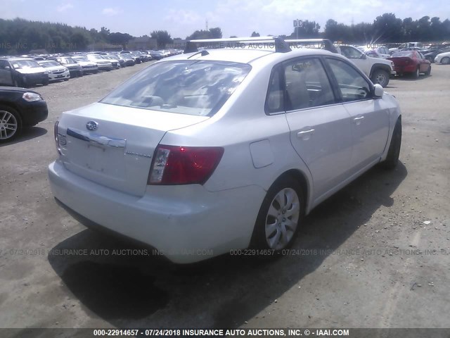 JF1GE61699H513810 - 2009 SUBARU IMPREZA 2.5I WHITE photo 4