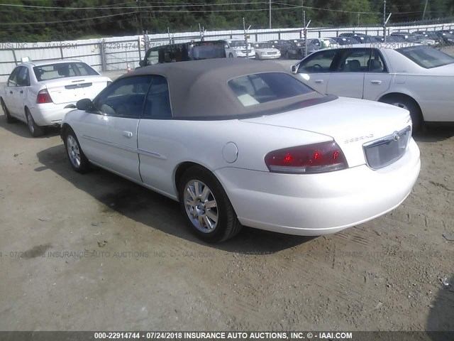 1C3EL65R55N594929 - 2005 CHRYSLER SEBRING LIMITED WHITE photo 3