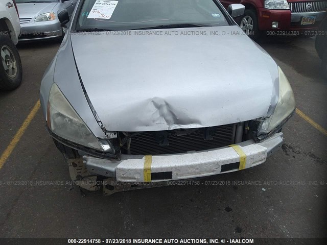 1HGCM72366A005239 - 2006 HONDA ACCORD LX SILVER photo 6