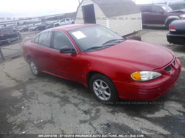 1G2NF52T8YC518686 - 2000 PONTIAC GRAND AM SE1 RED photo 1