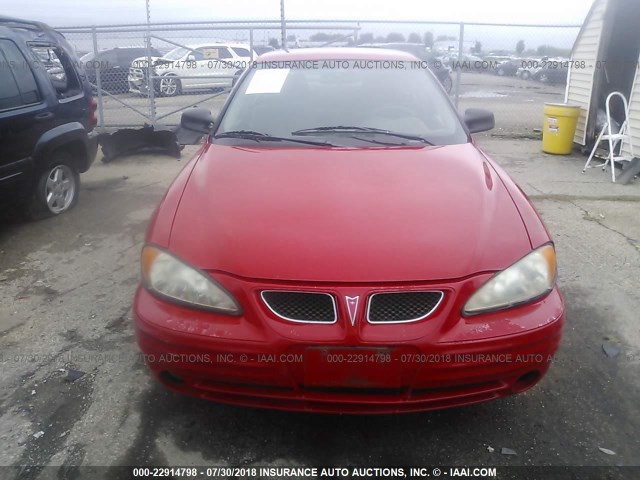 1G2NF52T8YC518686 - 2000 PONTIAC GRAND AM SE1 RED photo 6