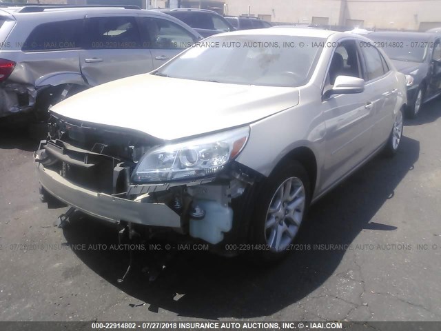 1G11C5SL0EF216007 - 2014 CHEVROLET MALIBU 1LT Champagne photo 2
