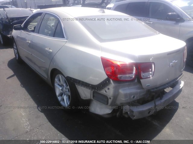 1G11C5SL0EF216007 - 2014 CHEVROLET MALIBU 1LT Champagne photo 3