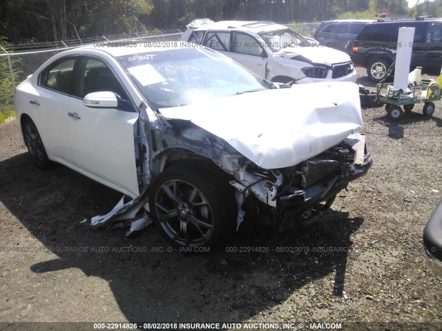 1N4AA5AP4EC442107 - 2014 NISSAN MAXIMA S/SV WHITE photo 6