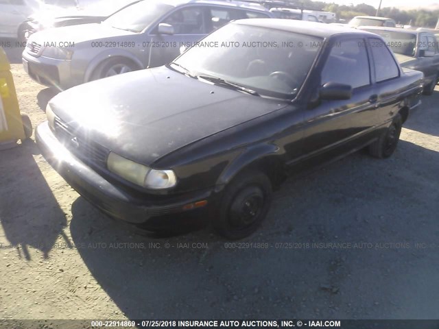 1N4EB32A9RC749789 - 1994 NISSAN SENTRA E/XE/SE/LE BLACK photo 2