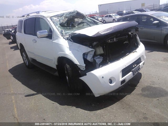 5N1BA0NE4BN618210 - 2011 NISSAN ARMADA PLATINUM WHITE photo 1