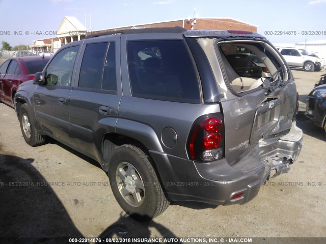 1GNDT13S652365250 - 2005 CHEVROLET TRAILBLAZER LS/LT GRAY photo 3