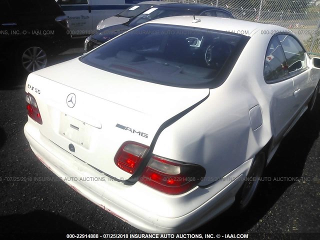 WDBLJ74G12T102014 - 2002 MERCEDES-BENZ CLK 55 AMG WHITE photo 6