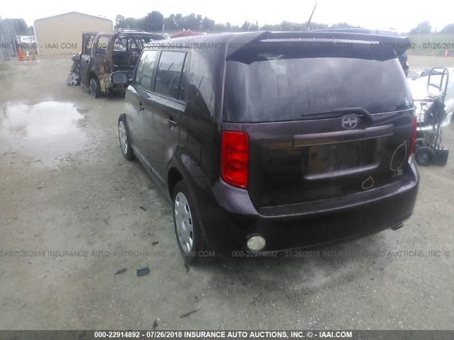 JTLKE50E481010298 - 2008 TOYOTA SCION XB Tünd qırmızı foto 3