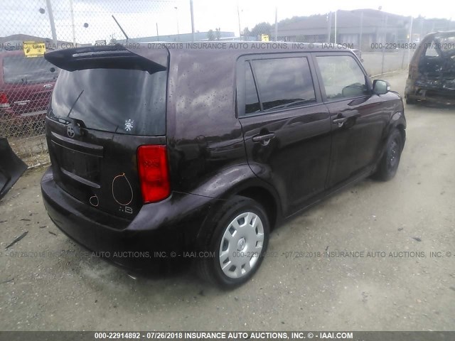 JTLKE50E481010298 - 2008 TOYOTA SCION XB Tünd qırmızı foto 4