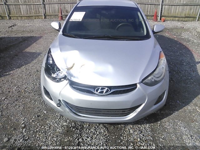 5NPDH4AE1CH121848 - 2012 HYUNDAI ELANTRA GLS/LIMITED SILVER photo 6