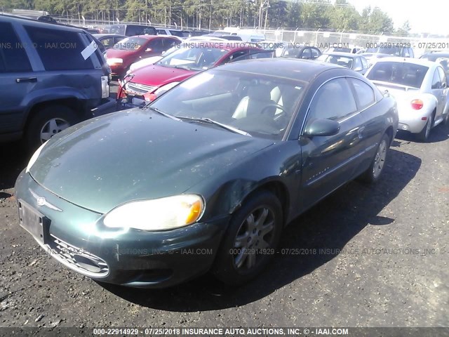 4C3AG52H41E190117 - 2001 CHRYSLER SEBRING LXI GREEN photo 2