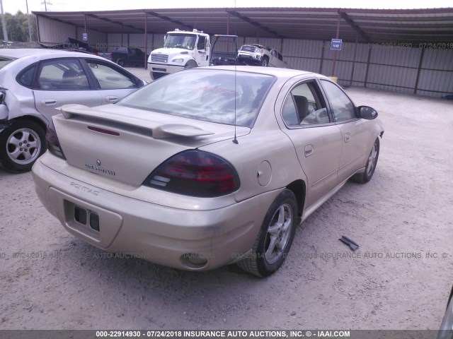 1G2NE52E65M130642 - 2005 PONTIAC GRAND AM SE GOLD photo 4