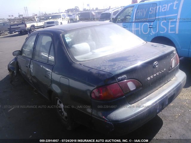 1NXBR12E2XZ284680 - 1999 TOYOTA COROLLA VE/CE/LE 绿色 照片 3