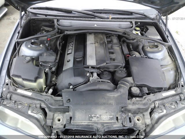 WBAEW534X3PN31778 - 2003 BMW 330 XI BLUE photo 10