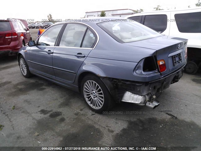 WBAEW534X3PN31778 - 2003 BMW 330 XI BLUE photo 3