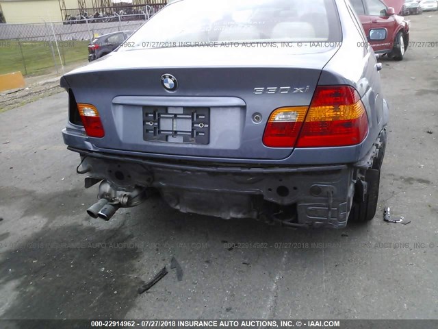 WBAEW534X3PN31778 - 2003 BMW 330 XI BLUE photo 6