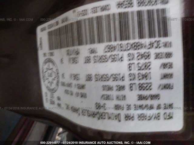 3C4FY48BX3T614867 - 2003 CHRYSLER PT CRUISER CLASSIC 栗色 照片 9