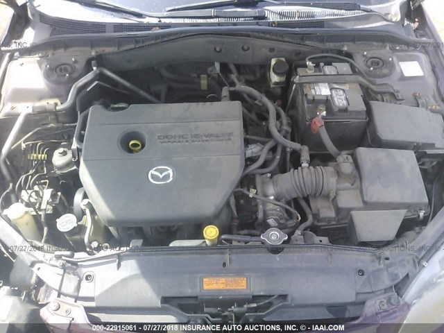 1YVHP80C475M29785 - 2007 MAZDA 6 I Бордовый фото 10