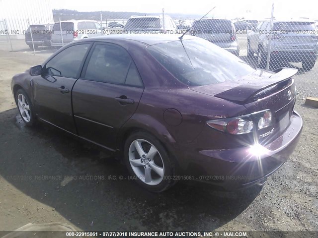 1YVHP80C475M29785 - 2007 MAZDA 6 I Бордовый фото 3