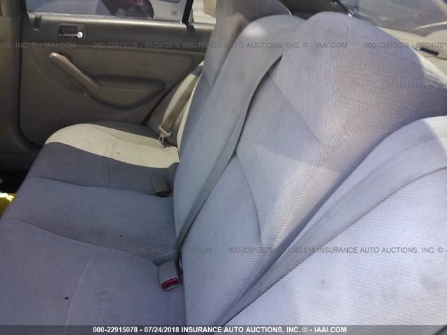 2HGES16522H584412 - 2002 HONDA CIVIC LX BURGUNDY photo 8