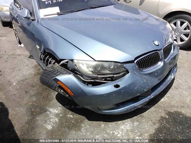 WBAWR33598P151752 - 2008 BMW 328 I SULEV Light Blue photo 6
