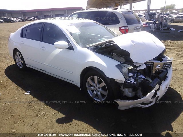 1N4BA41E76C833461 - 2006 NISSAN MAXIMA SE/SL WHITE photo 1