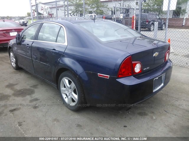 1G1ZG57B794199554 - 2009 CHEVROLET MALIBU LS BLUE photo 3