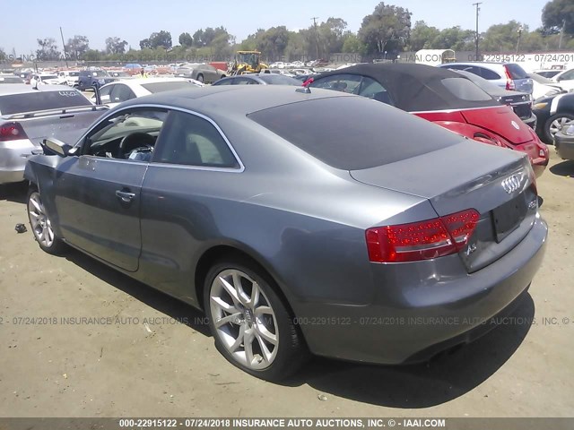 WAULFAFRXCA000560 - 2012 AUDI A5 PREMIUM PLUS GRAY photo 3