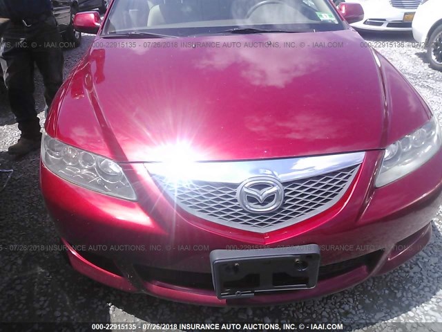 1YVFP80C535M54258 - 2003 MAZDA 6 RED photo 6