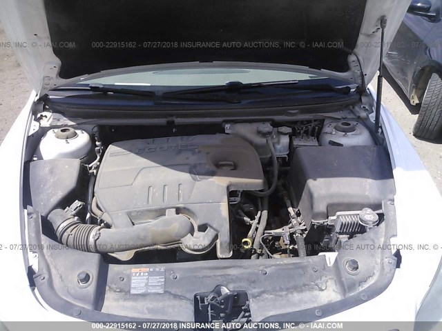 1G1ZC5E18BF378329 - 2011 CHEVROLET MALIBU 1LT WHITE photo 10
