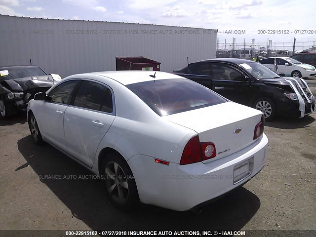 1G1ZC5E18BF378329 - 2011 CHEVROLET MALIBU 1LT WHITE photo 3