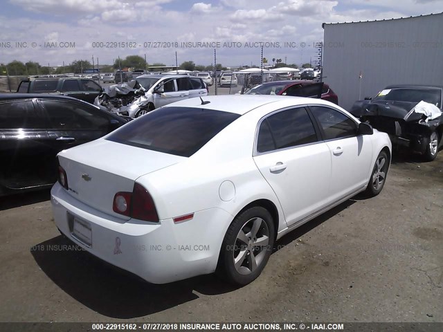 1G1ZC5E18BF378329 - 2011 CHEVROLET MALIBU 1LT WHITE photo 4
