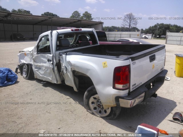 1GTN1TEA8BZ169557 - 2011 GMC SIERRA C1500 WHITE photo 3