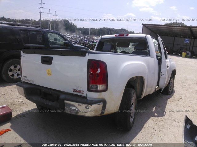 1GTN1TEA8BZ169557 - 2011 GMC SIERRA C1500 WHITE photo 4