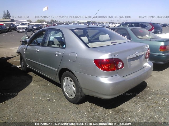 JTDBR32E442034445 - 2004 TOYOTA COROLLA CE/LE SILVER photo 3