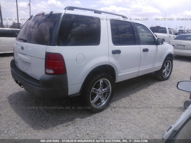 1FMZU62KX3ZB00440 - 2003 FORD EXPLORER XLS/XLS SPORT WHITE photo 4