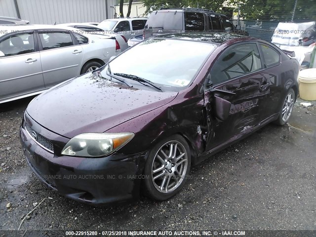 JTKDE177360099491 - 2006 TOYOTA SCION TC 勃艮第红 照片 2