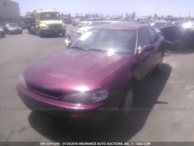 JT2BG12K8T0360901 - 1996 TOYOTA CAMRY DX/LE/XLE ბურგუნდია ფოტო 2
