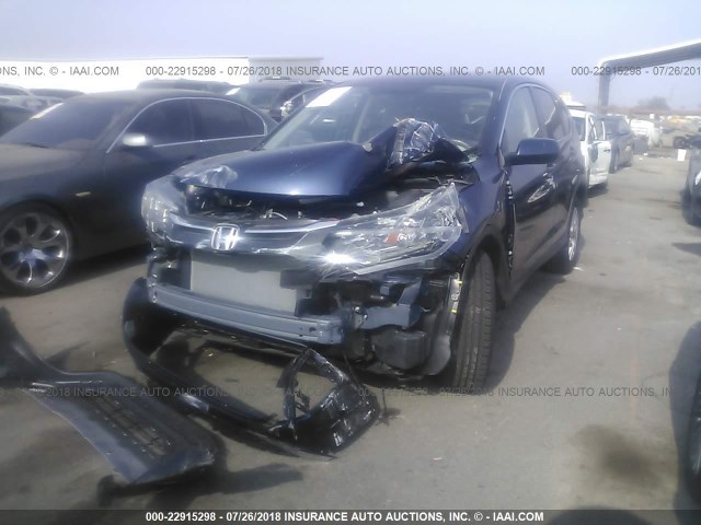 3CZRM3H58GG724273 - 2016 HONDA CR-V EX BLUE photo 2