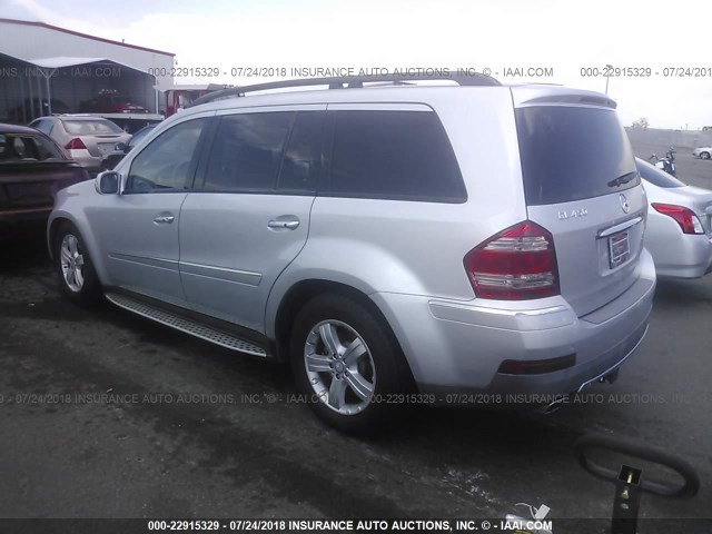 4JGBF71E88A396254 - 2008 MERCEDES-BENZ GL 450 4MATIC SILVER photo 3