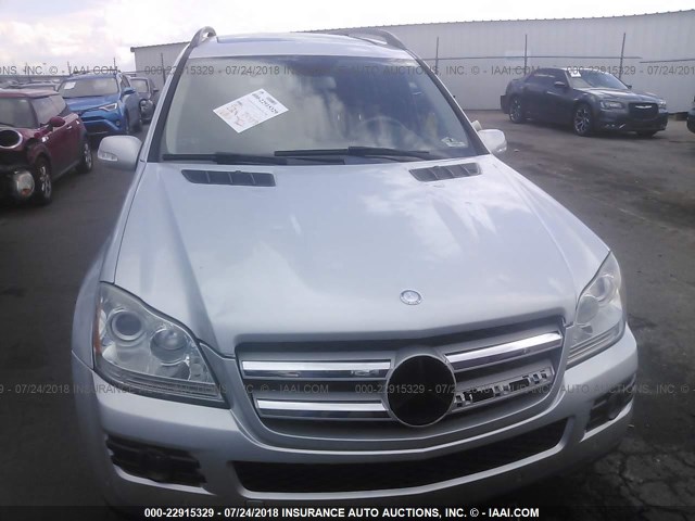 4JGBF71E88A396254 - 2008 MERCEDES-BENZ GL 450 4MATIC SILVER photo 6