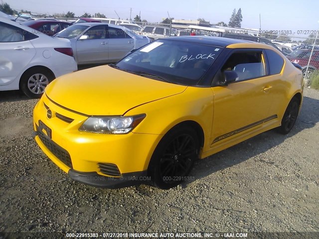 JTKJF5C74C3029196 - 2012 TOYOTA SCION TC ყვითელი ფოტო 2