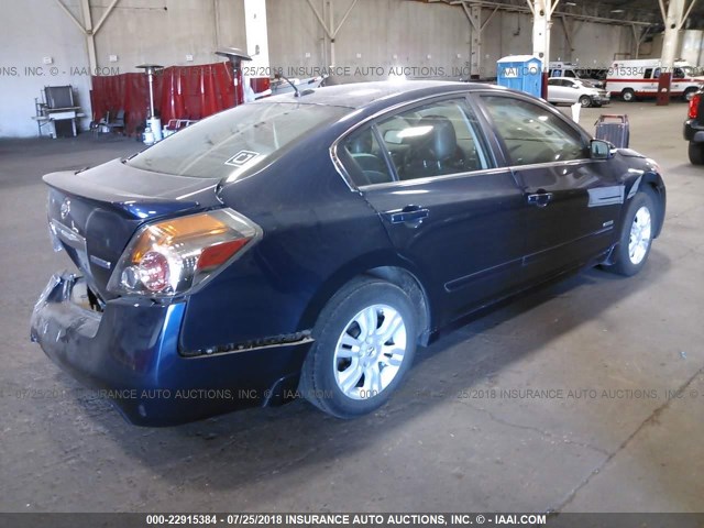 1N4CL2AP5BC102560 - 2011 NISSAN ALTIMA HYBRID Dark Blue photo 4