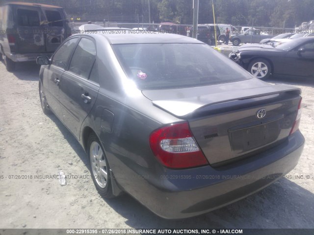 4T1BE32K13U711063 - 2003 TOYOTA CAMRY LE/XLE/SE 灰色 照片 3