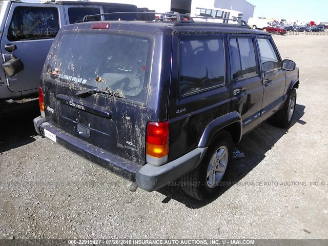 1J4FF68S5XL659549 - 1999 JEEP CHEROKEE SPORT/CLASSIC ლურჯი ფოტო 4